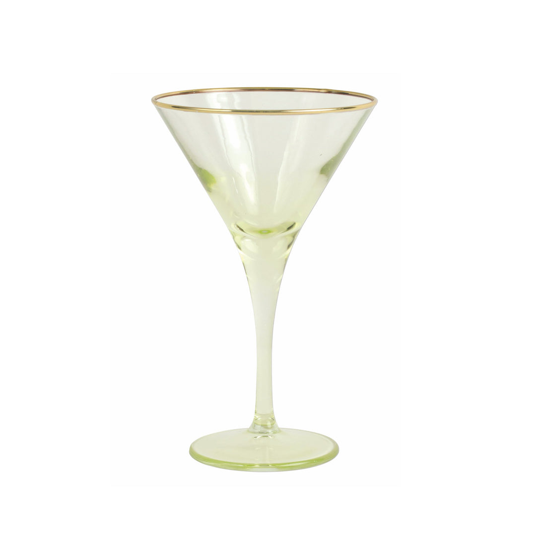 Rainbow Assorted Martini Glasses - Set of 4