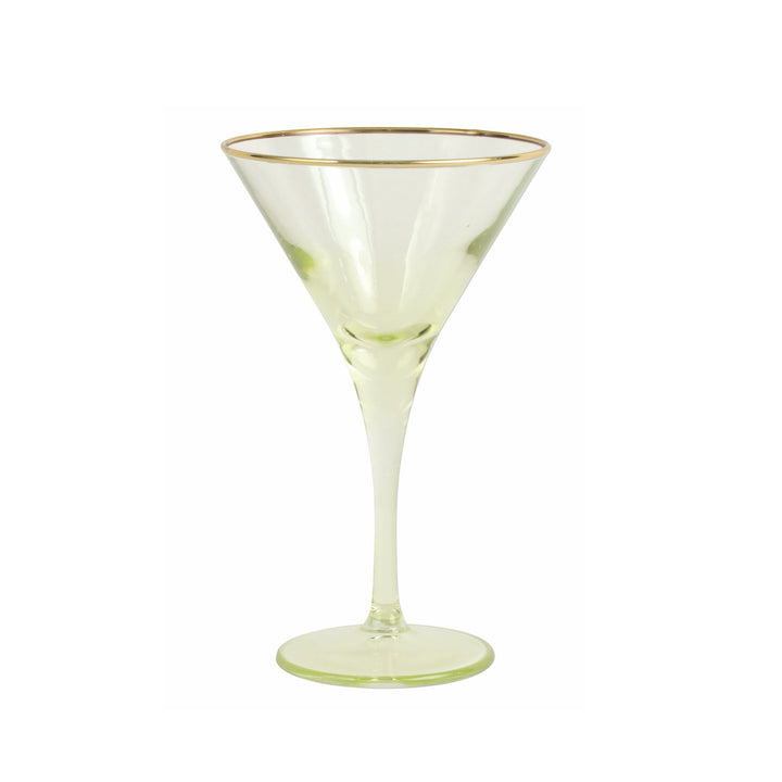 Rainbow Assorted Martini Glasses - Set of 4