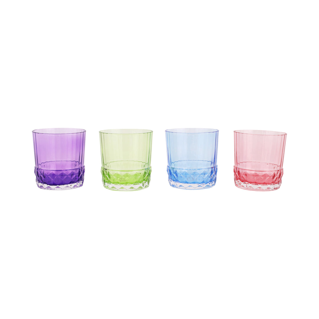 Deco Assorted Short Tumblers - Set of 4