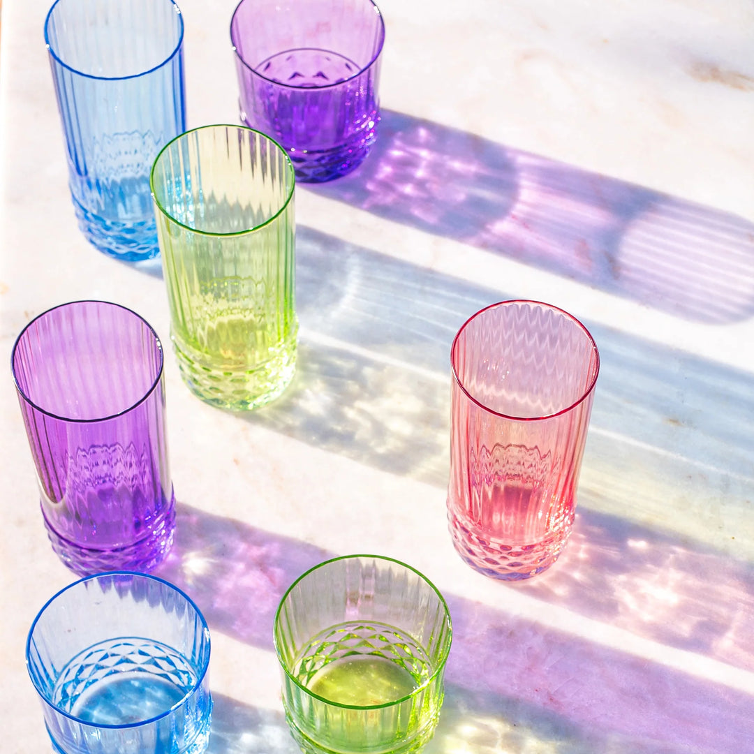 Deco Assorted Short Tumblers - Set of 4