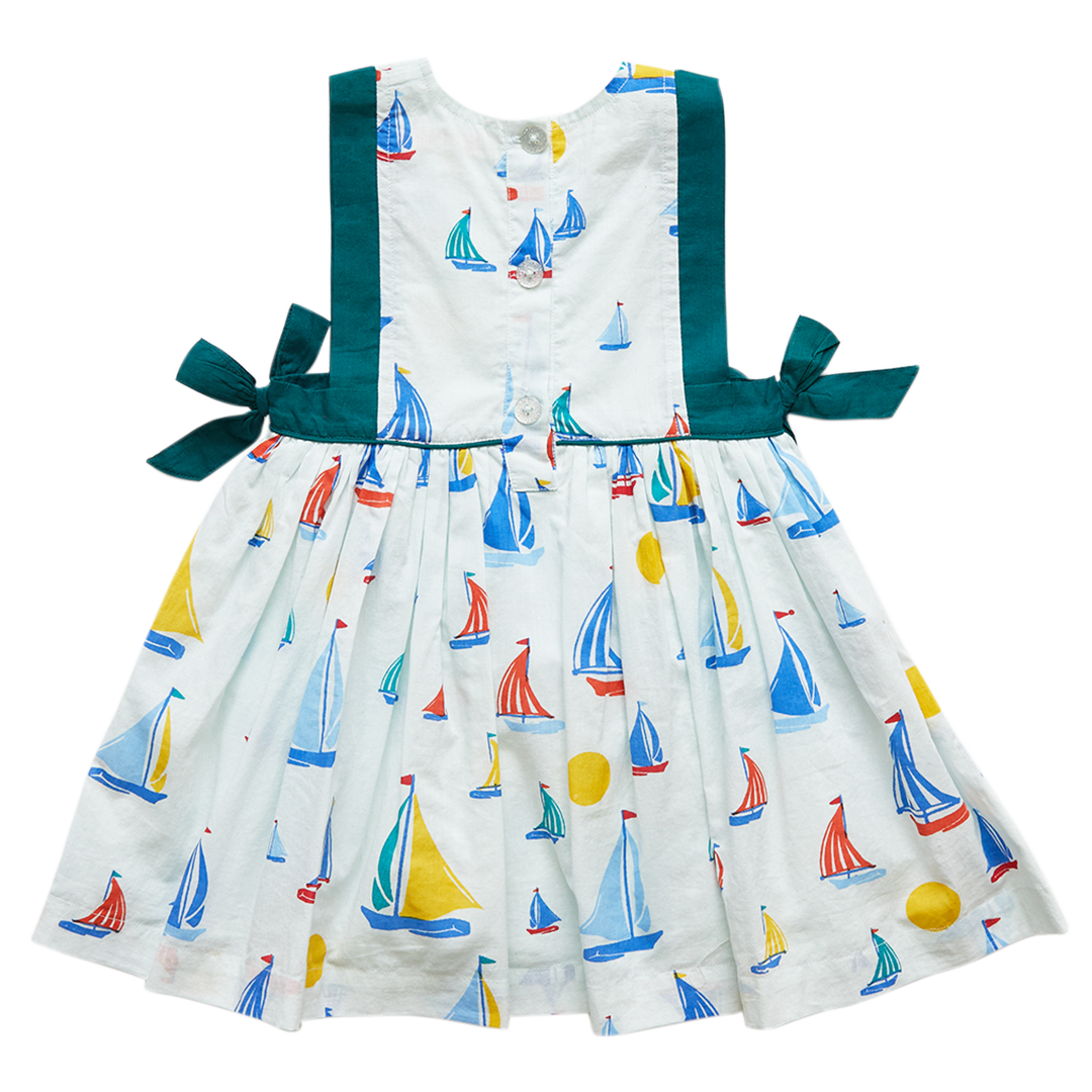 Wan Blue Sailboats Amy Dress