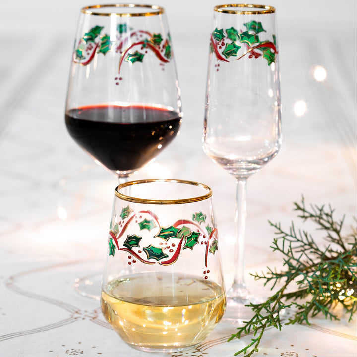 Holly Stemless Wine Glass