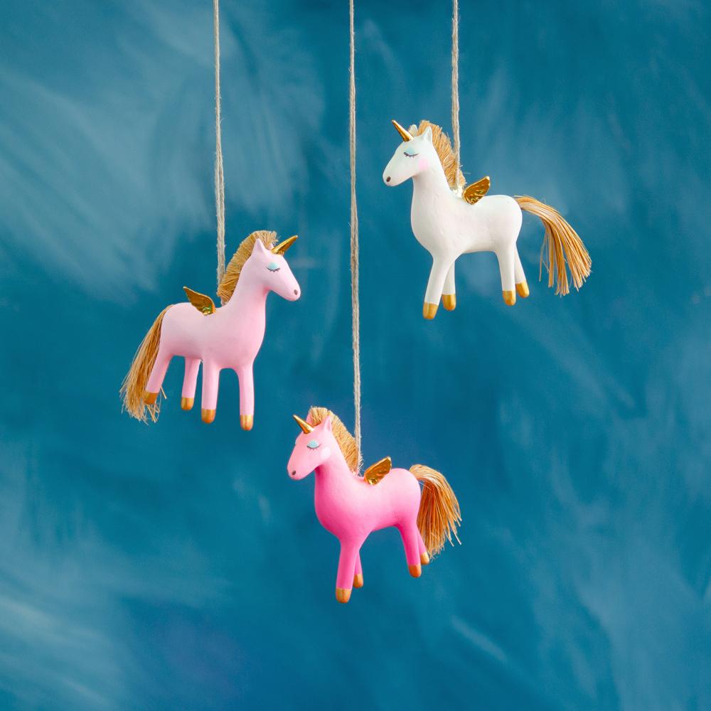 Pinkasus The Winged Unicorn Ornament