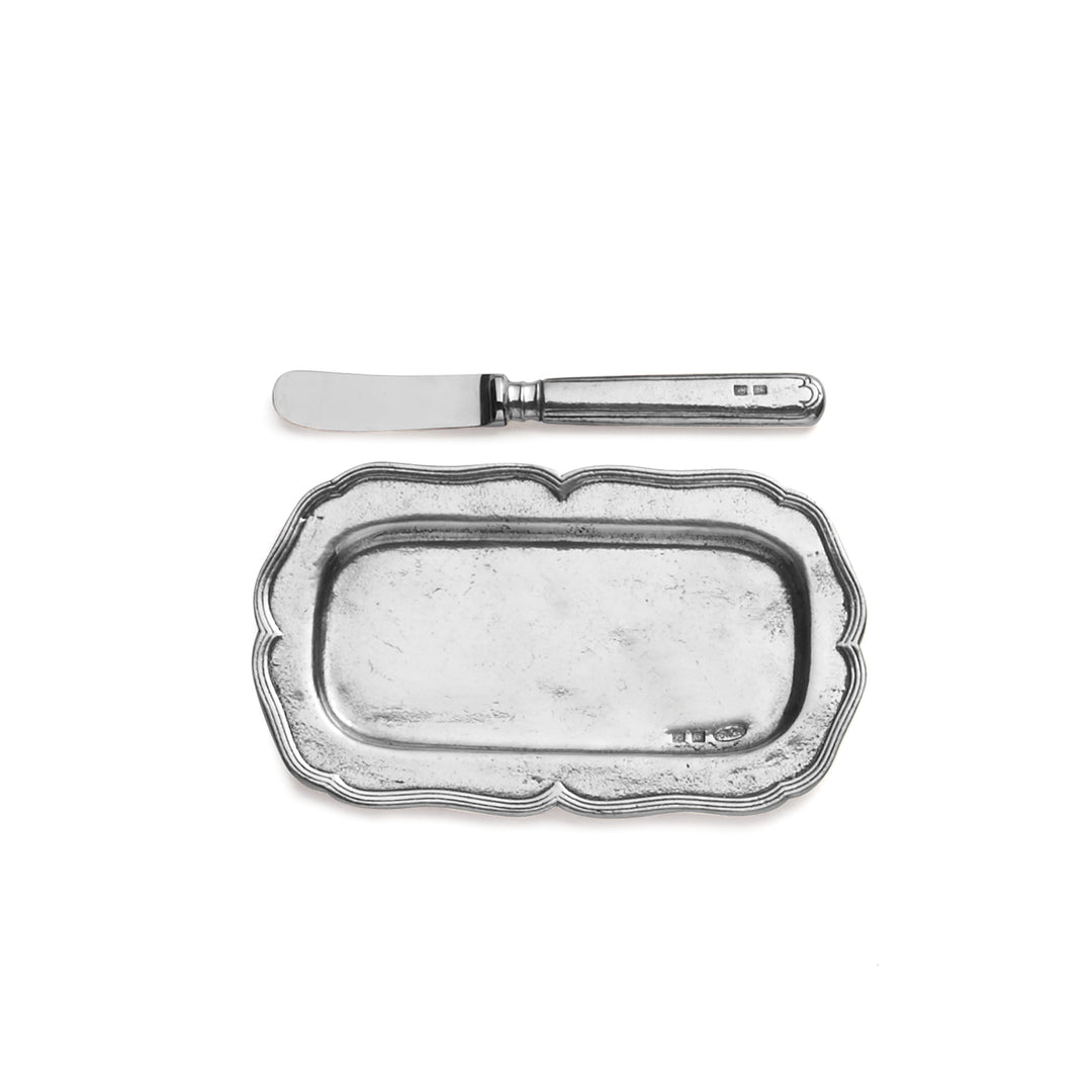 Vintage Butter Tray with Spreader