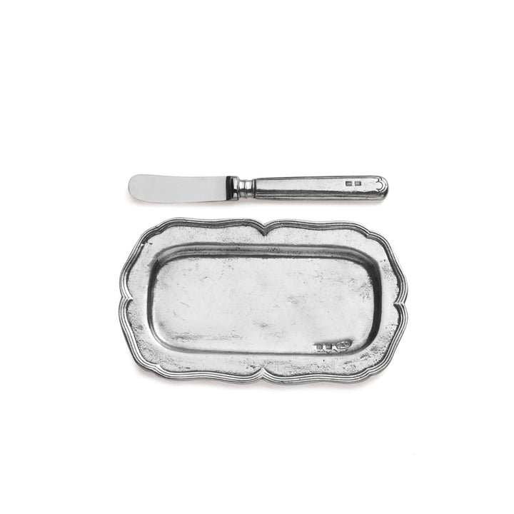 Vintage Butter Tray with Spreader