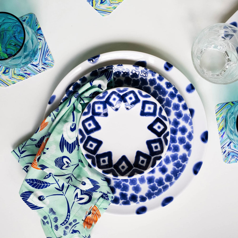 Santorini Dot Dinner Plate