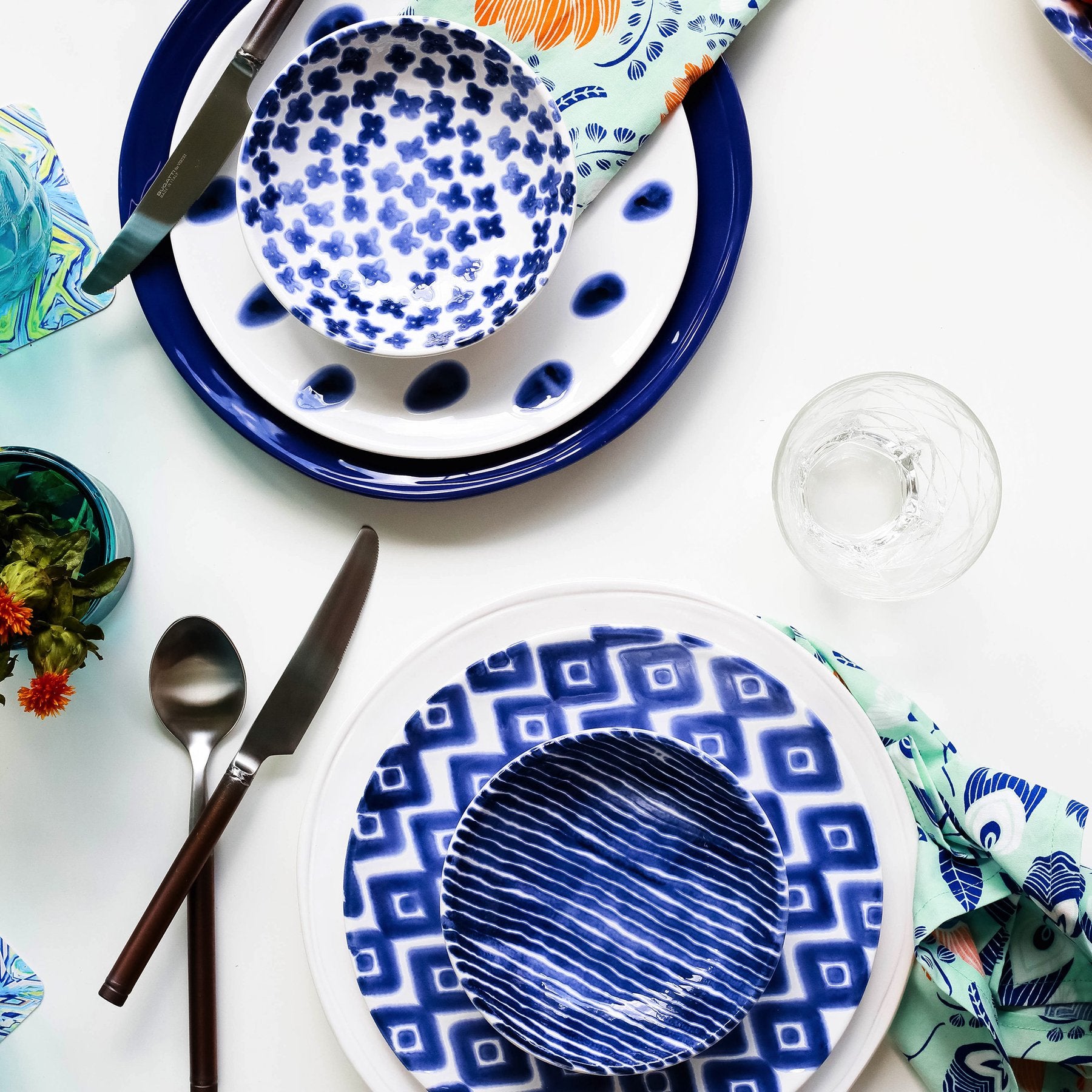Santorini Dot Salad Plate