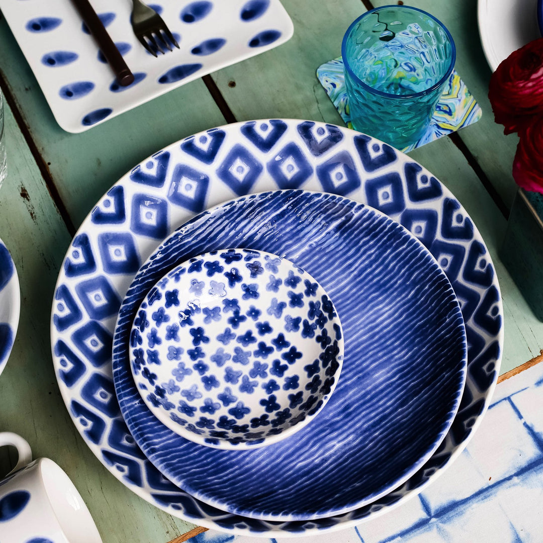 Santorini Stripe Pasta Bowl