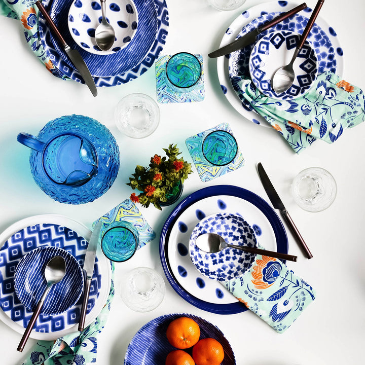 Santorini Stripe Pasta Bowl