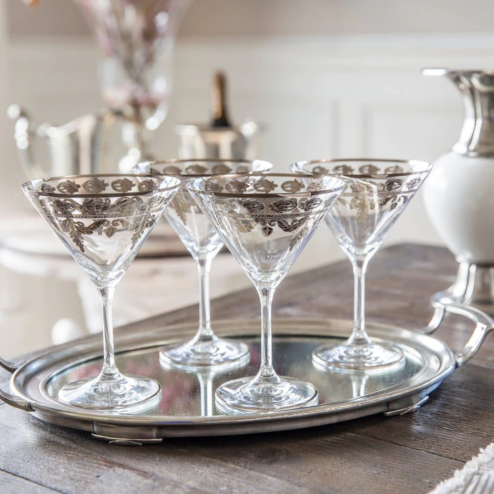 Vetro Platinum Martini Glass