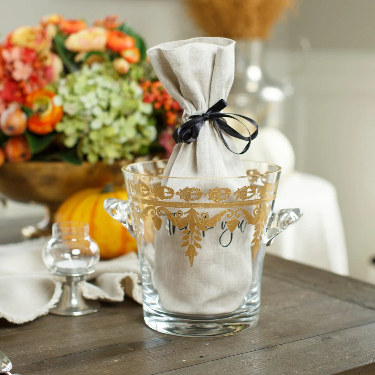 Vetro Gold Ice Bucket