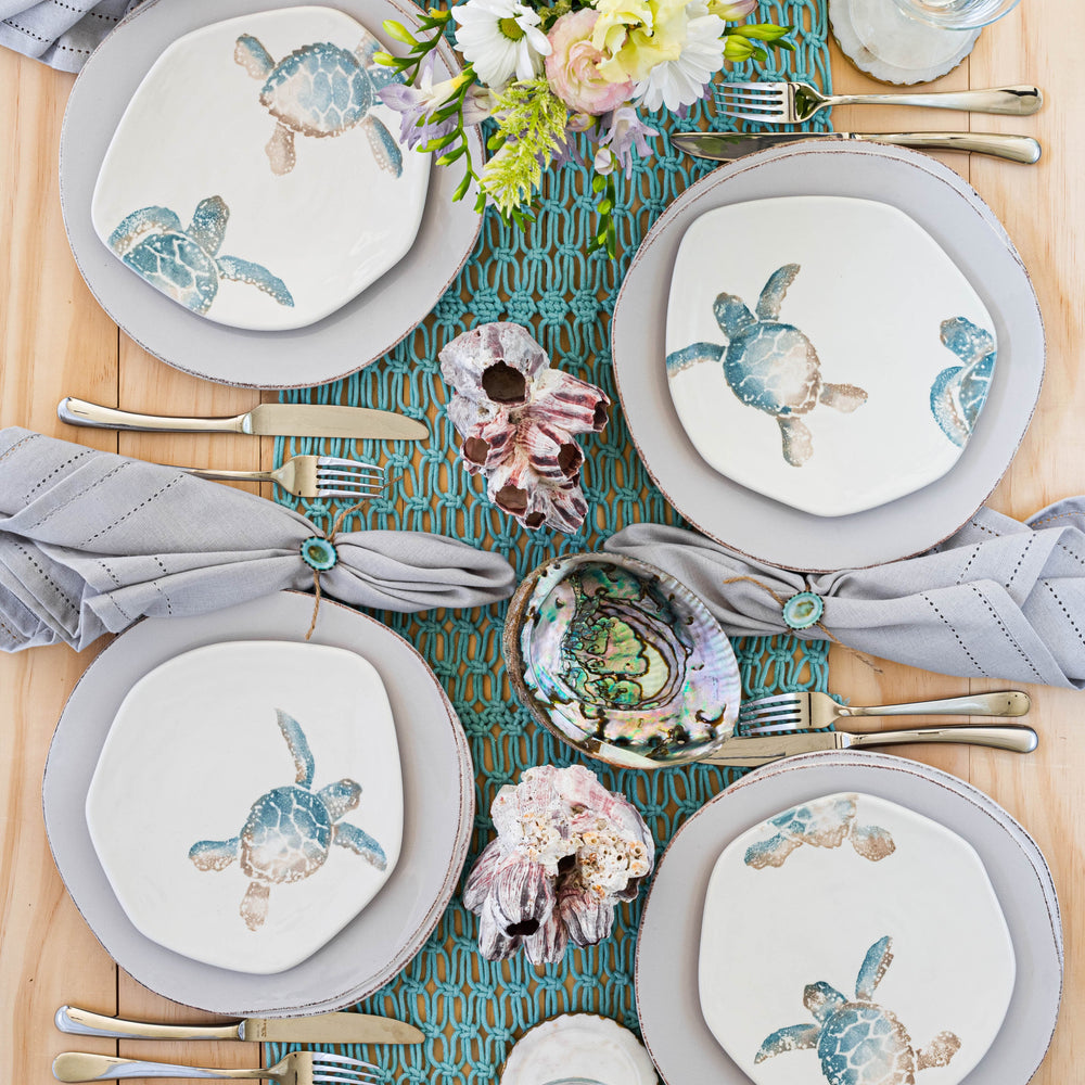Tartaruga Turtle With Tail Salad Plates