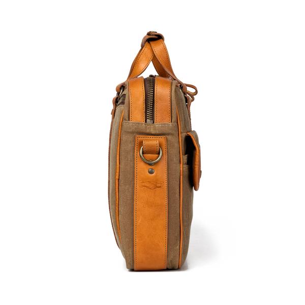 Campaign Waxed Canvas Briefcase 