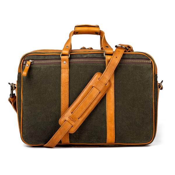 Campaign Waxed Canvas Briefcase 