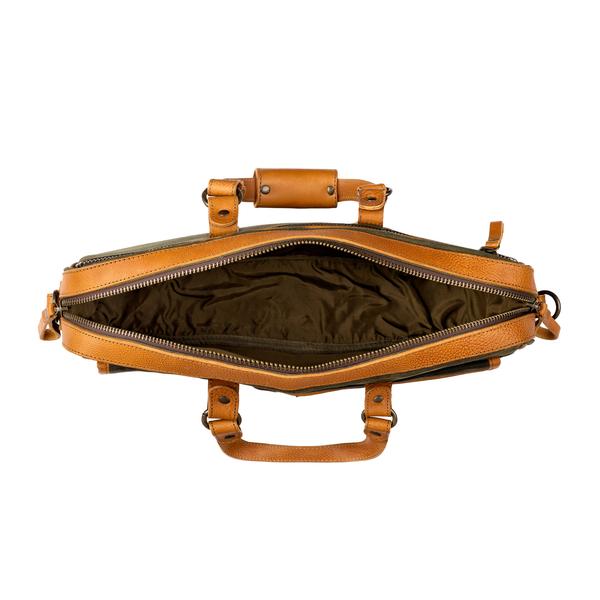 Campaign Waxed Canvas Briefcase 