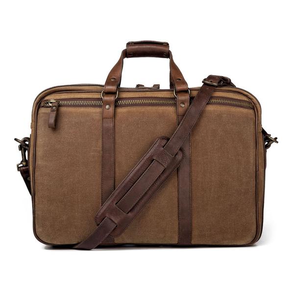 Campaign Waxed Canvas Briefcase