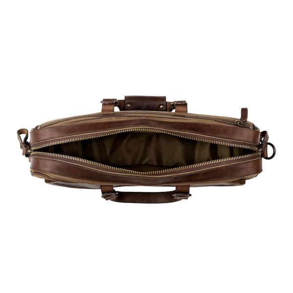 Campaign Waxed Canvas Briefcase