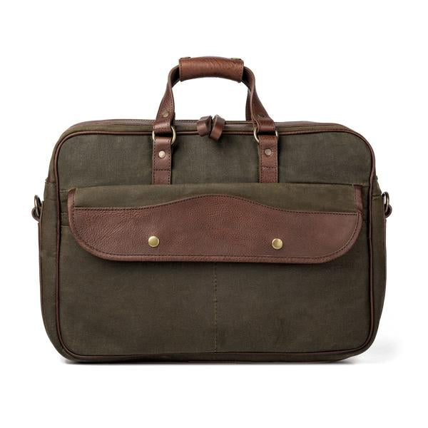 Campaign Waxed Canvas Briefcase