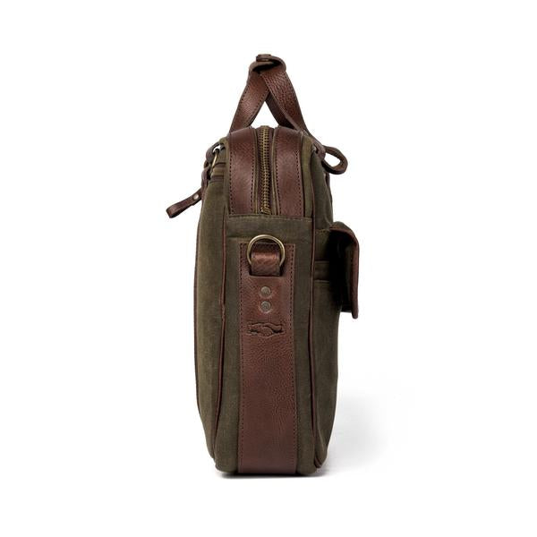 Campaign Waxed Canvas Briefcase