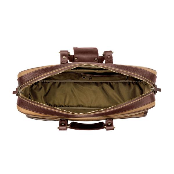 Campaign Waxed Canvas Briefcase