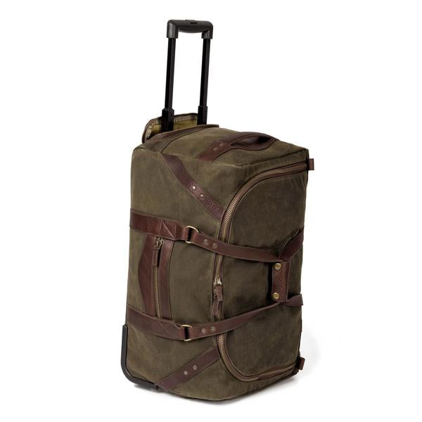 Campaign Waxed Canvas Rolling Carry-on Duffle 
