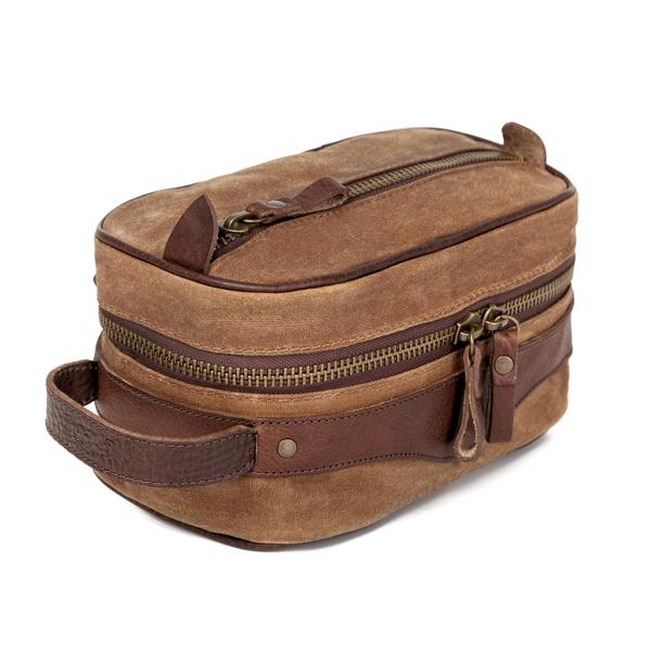 Campaign Waxed Canvas Square Shave Kit 