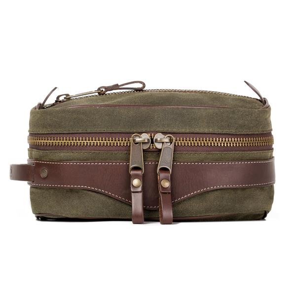 Campaign Waxed Canvas Square Shave Kit 