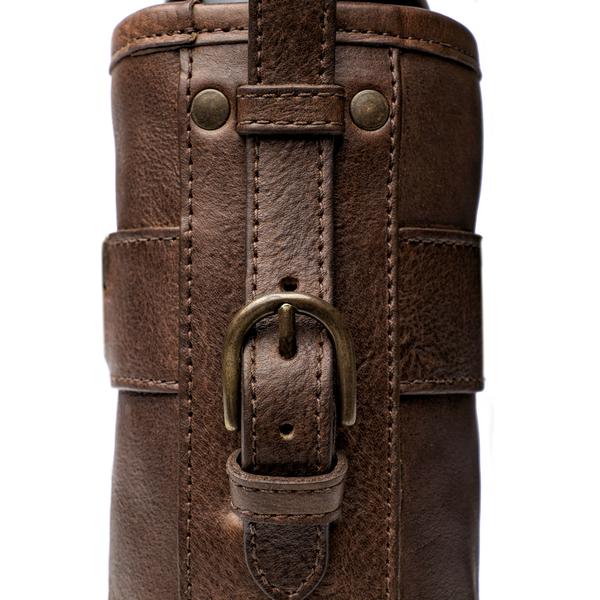 Campaign Leather Wine Tote