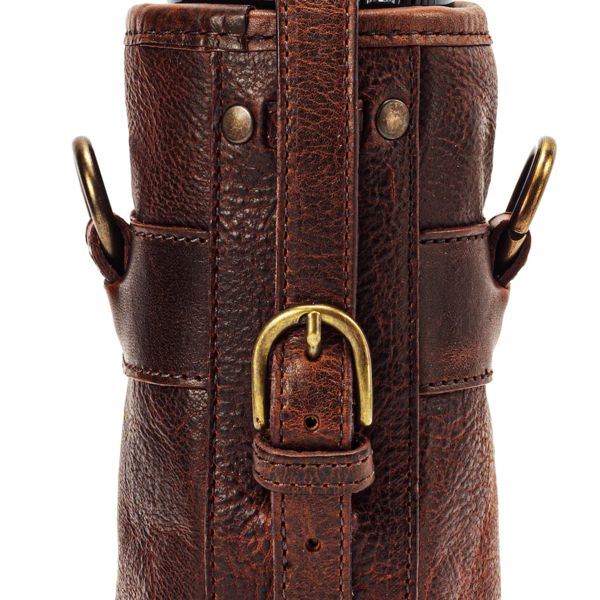 Campaign Leather Wine Tote