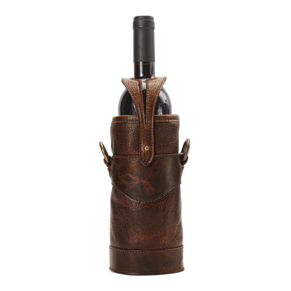 Campaign Leather Wine Tote