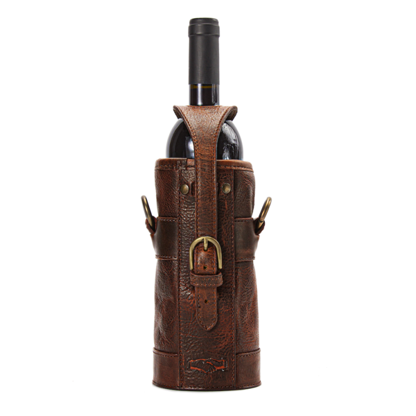 Campaign Leather Wine Tote