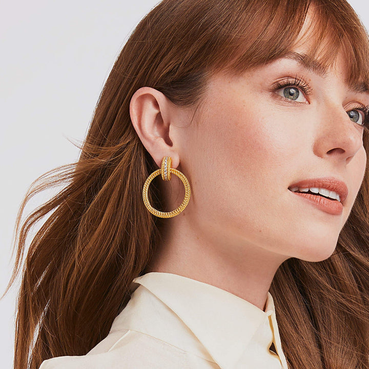 Windsor Pavé Doorknocker Earring