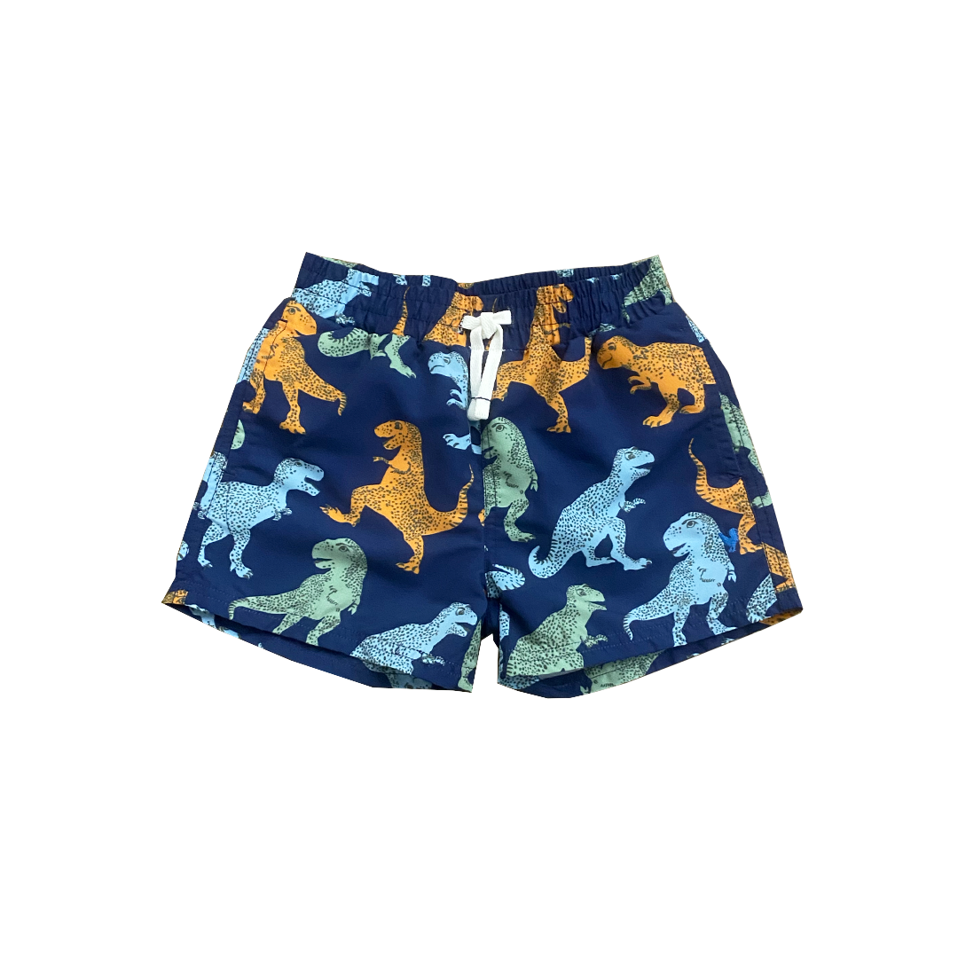 Navy T-Rex Swim Trunk