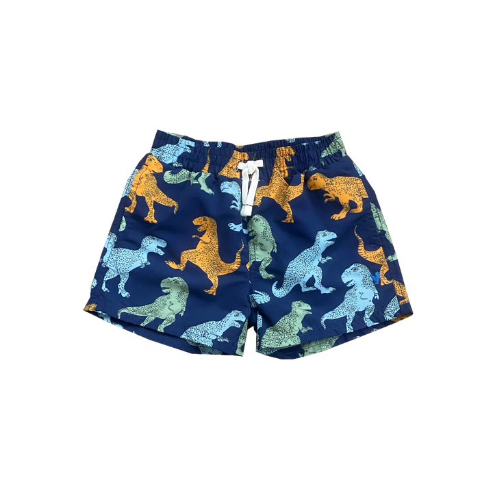 Navy T-Rex Swim Trunk
