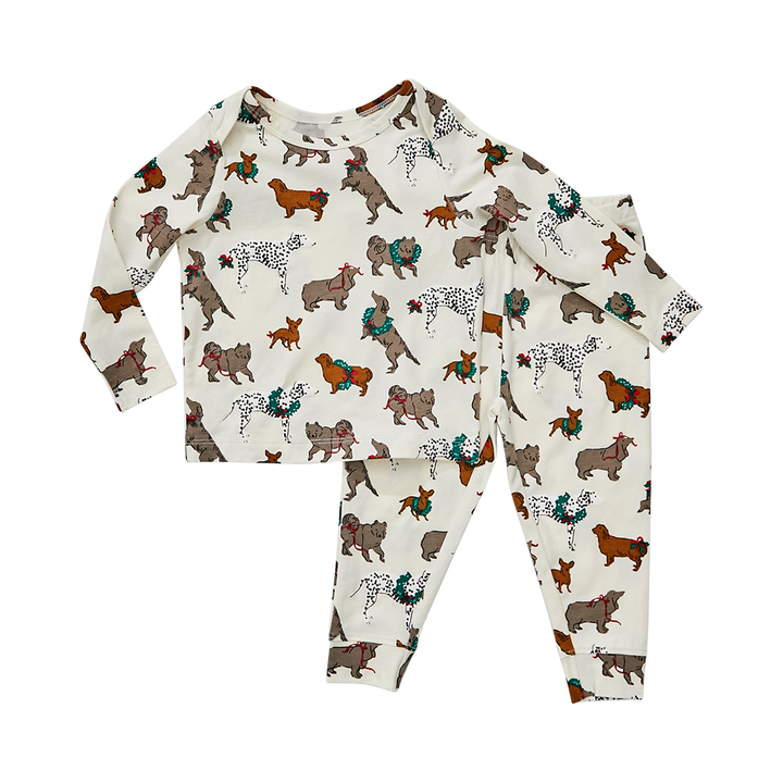 Holiday Dogs Baby/Kid/Adult Organic Holiday PJ Set