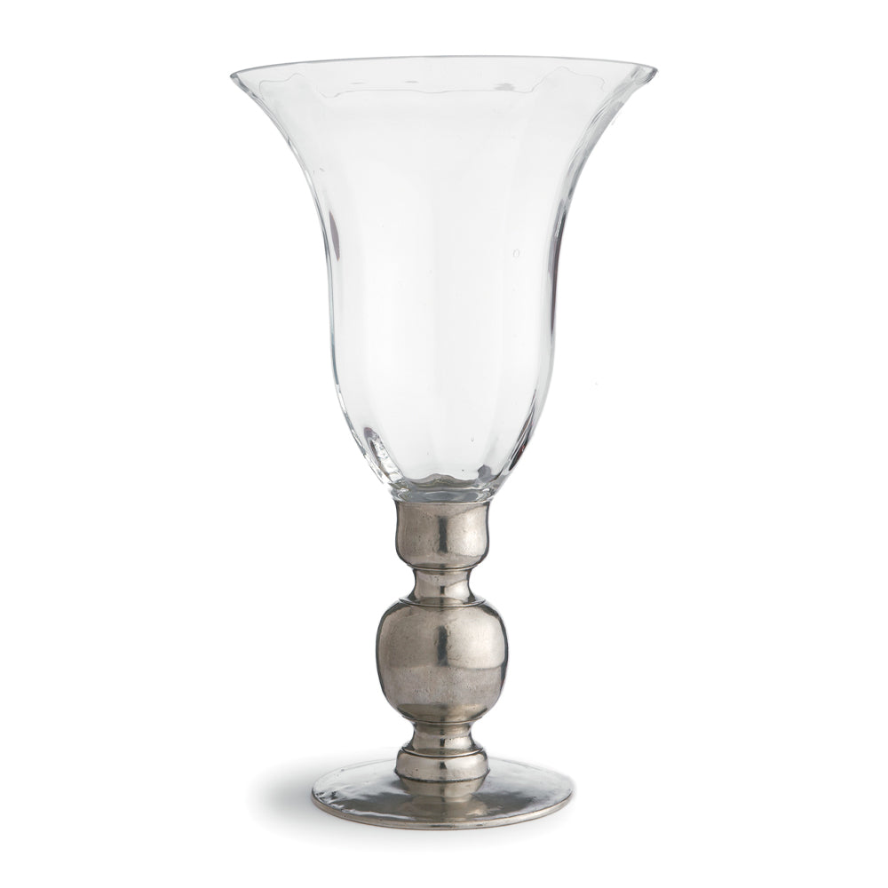 Giovanna Vase with Pewter Stem