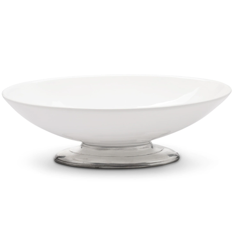 Tuscan Footed Oval Bowl