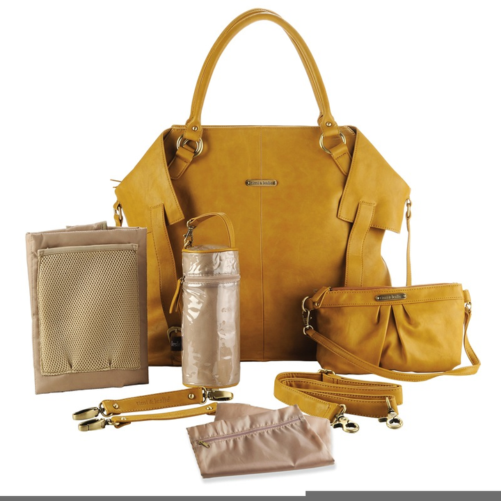 Charlie Diaper Bag, Mustard