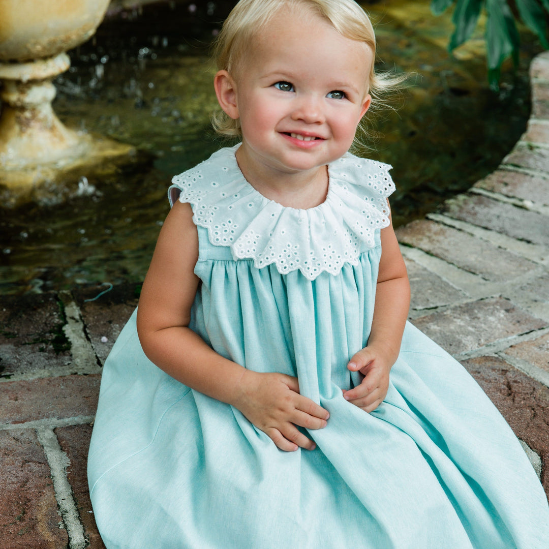 Seafoam Linen Float Dress