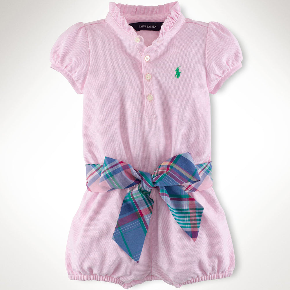 Girls Ruffle Collar Romper