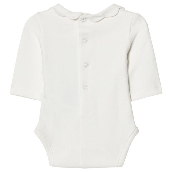 Ivory Scallop Collar Onesie