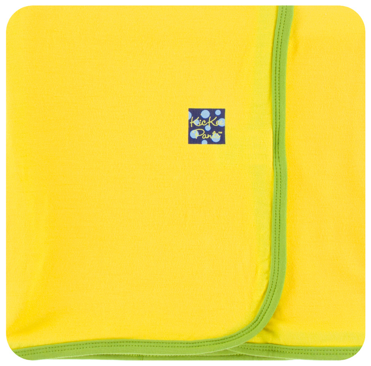 Lemon w/ Meadow Trim Swaddle