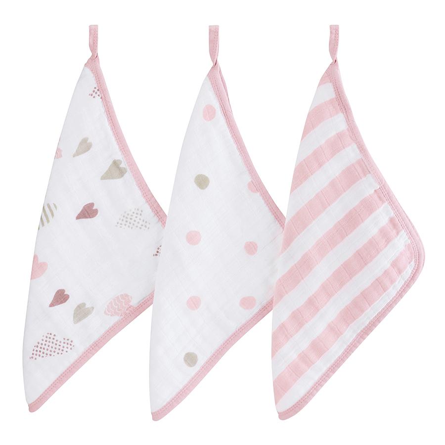 Heart Breaker 3-pack Washcloth Set