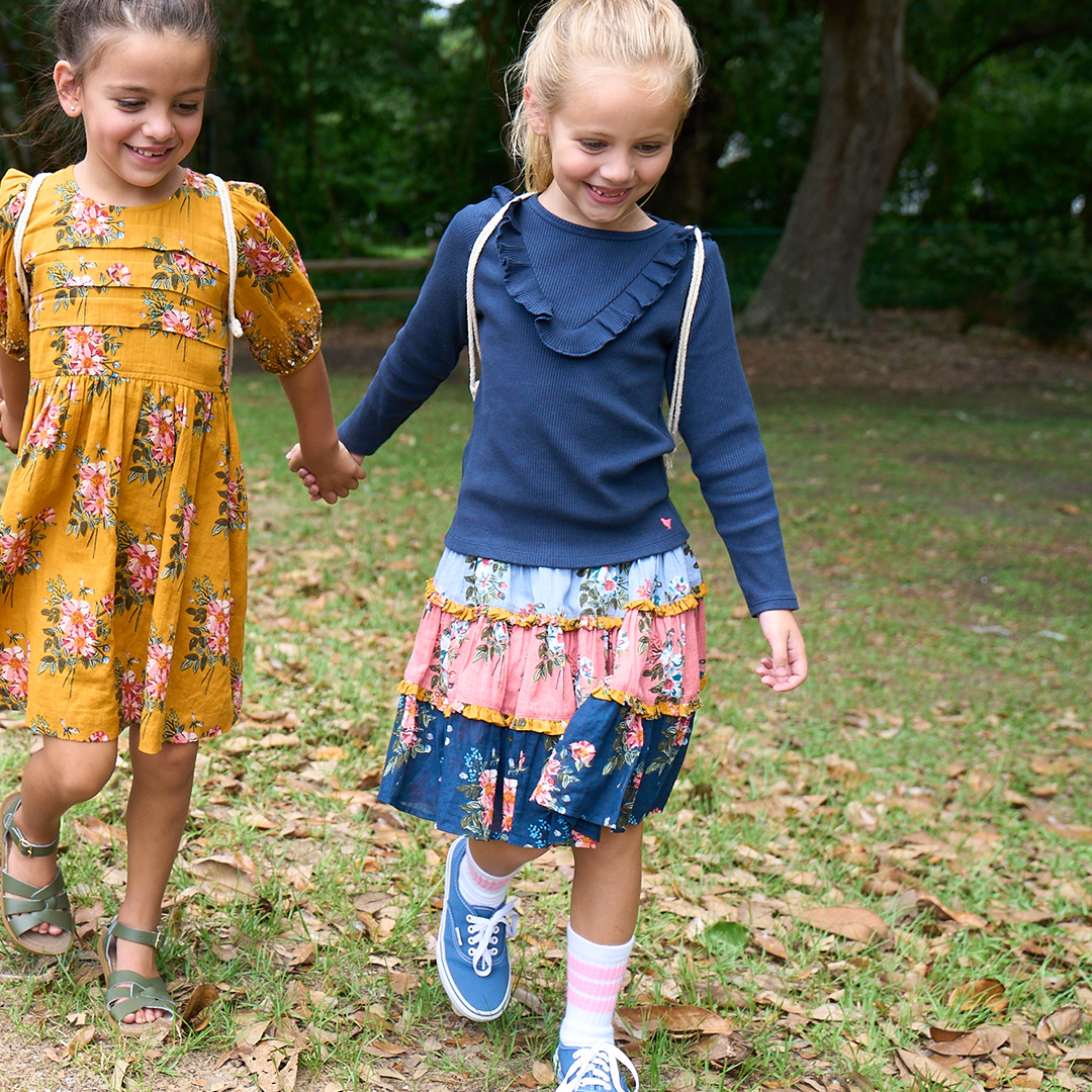 Mixed Franken Florals Allie Skirt