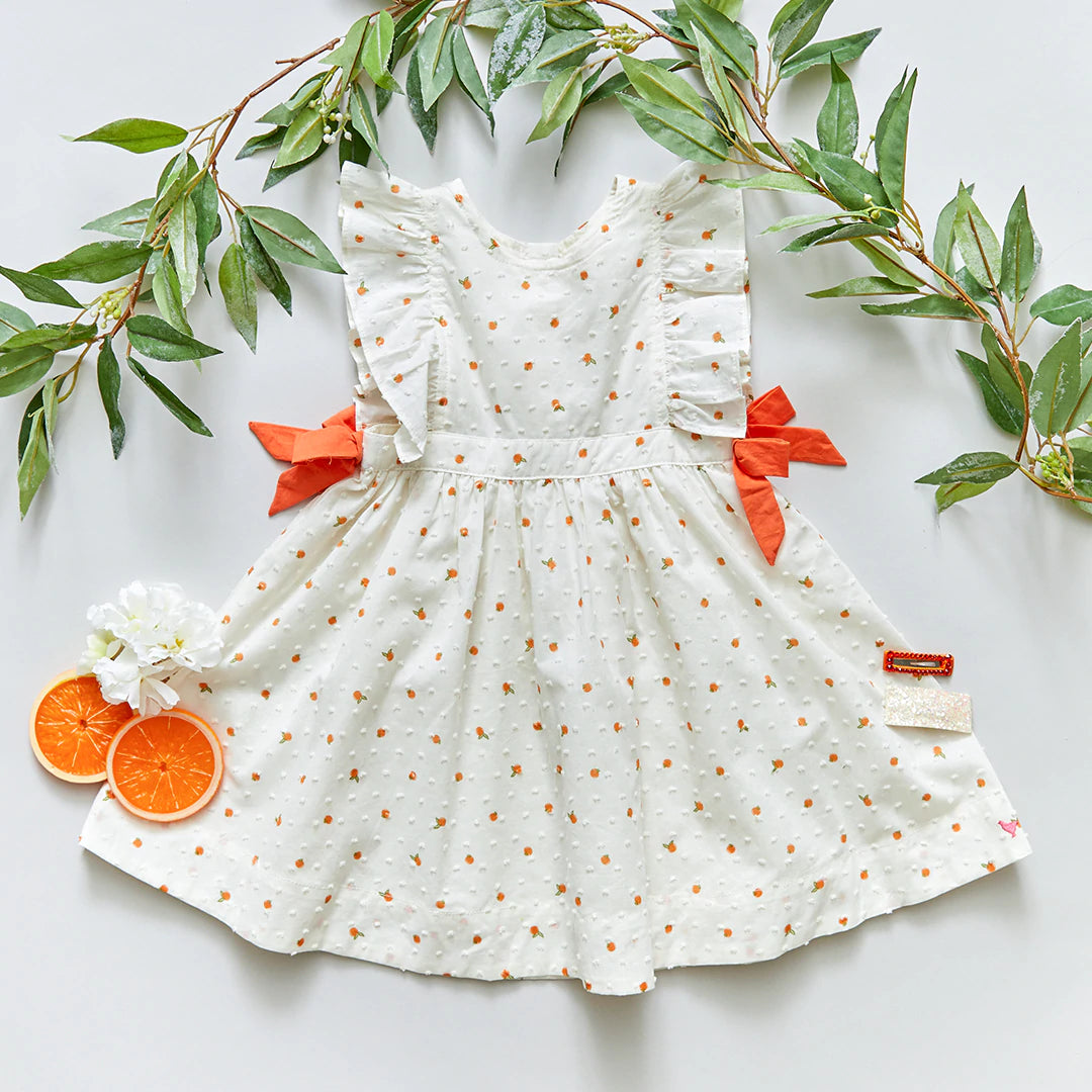 Ditsy Oranges Amy Dress