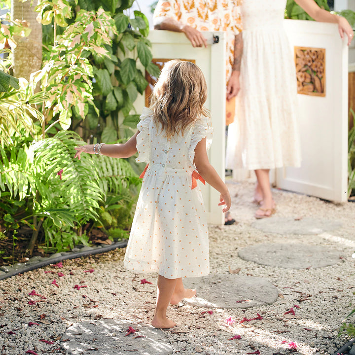 Ditsy Oranges Amy Dress