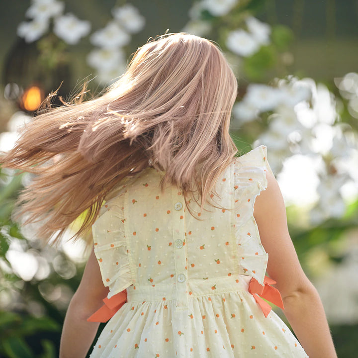 Ditsy Oranges Amy Dress