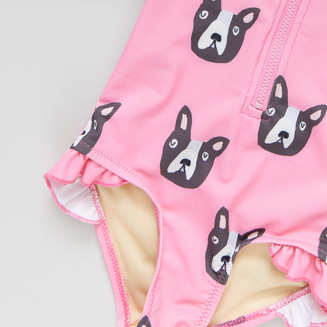 Girls Pink Boston Terrier Arden Suit