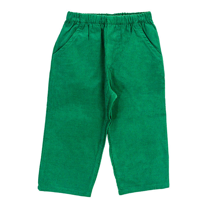 Kelly Green Corduroy Elastic Pant