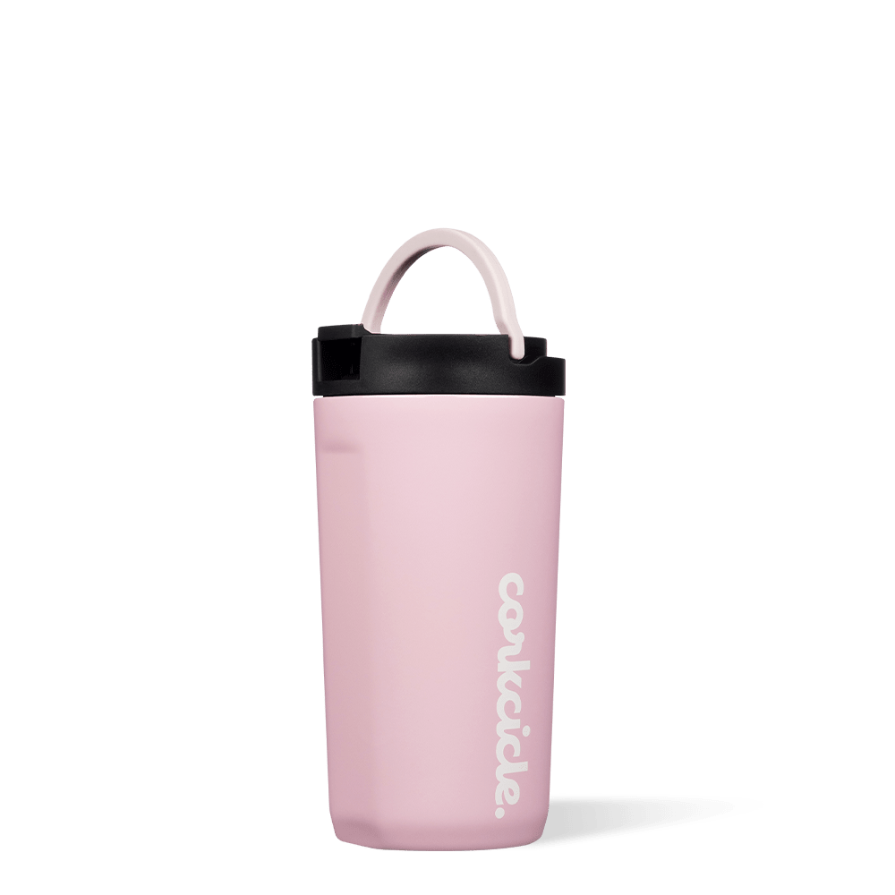 Gloss Rose Quartz 12 oz Kid's Cup With Lid & Straw